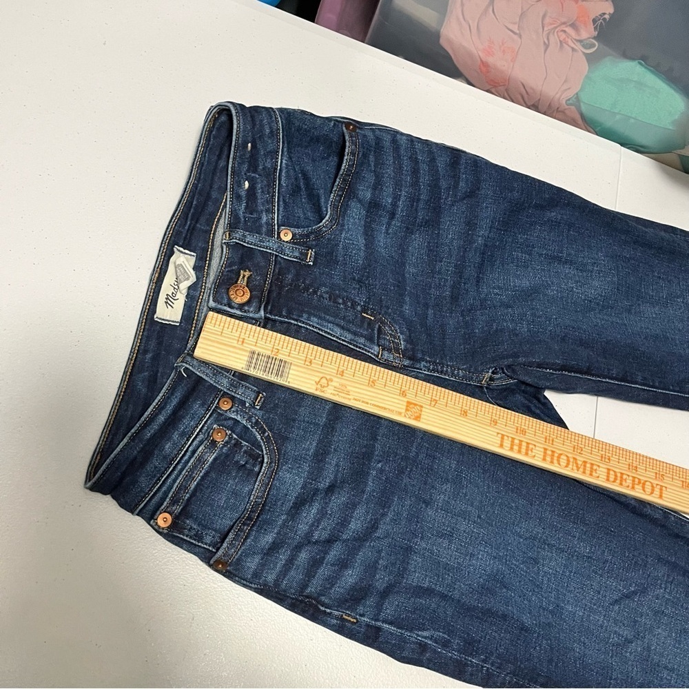 Madewell Curvy Kick Out Jeans Dark Wash 24P 24 Petite Q - Picture 10 of 11